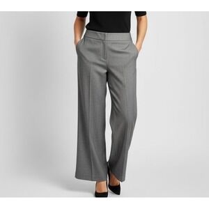 Chico's Gray Wide-Leg Trousers